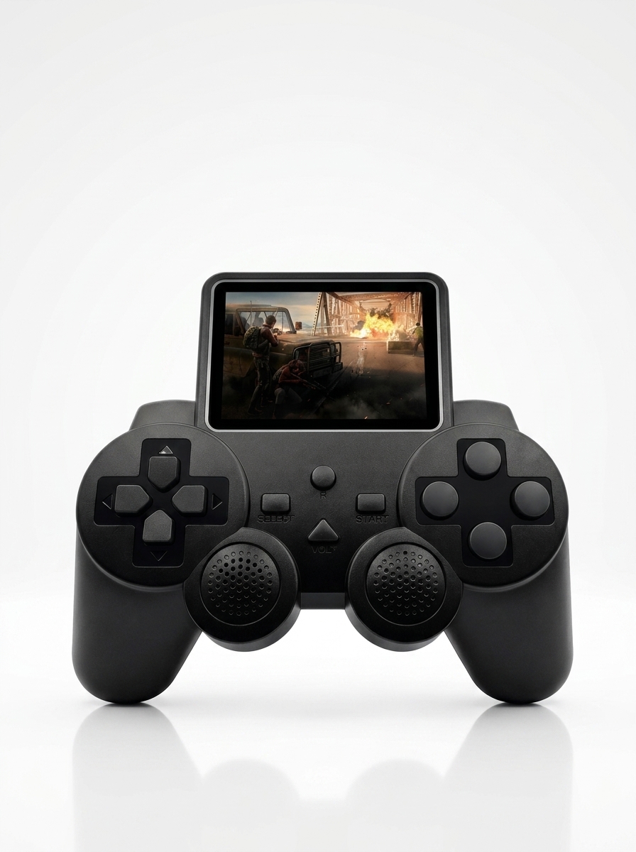 جهاز ألعاب محمول RetroPlay Max – وحدة تحكم للألعاب الكلاسيكية مع حامل موبايل - صورة 2