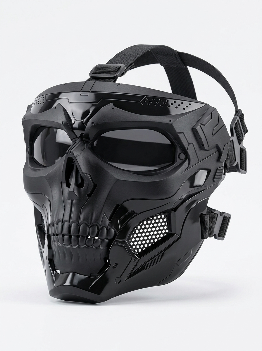 ماسك الشبح المستورد للوجه | قناع الجمجمة Ghost Mask للدراجات والموتوسيكلات – كينجو مارت - صورة 2