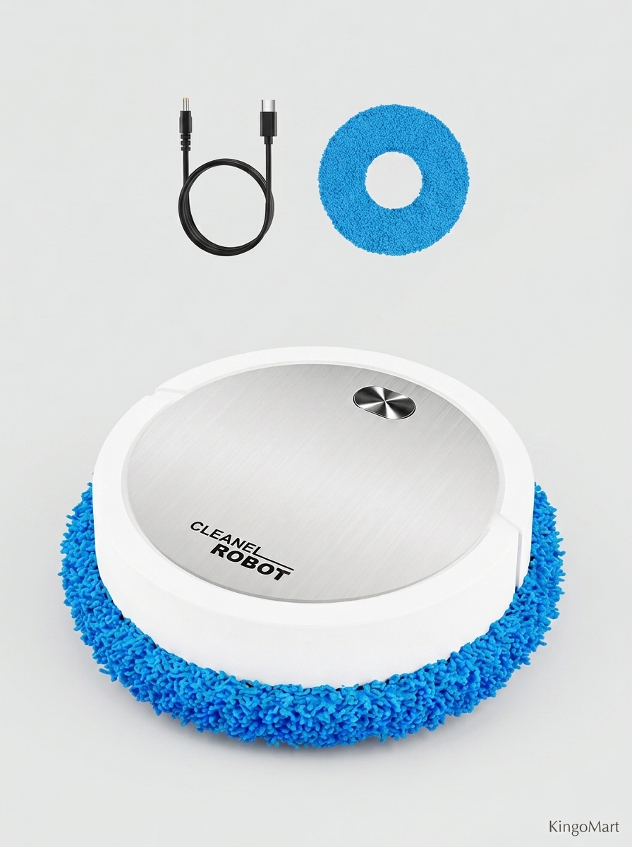 روبوت التنظيف والمسح الذكي للأرضيات والمساحات الضيقة | CleanBot Pro مكنسة روبوتية جافة ورطبة بارتفاع نحيف من كينجو مارت مصر - صورة 2