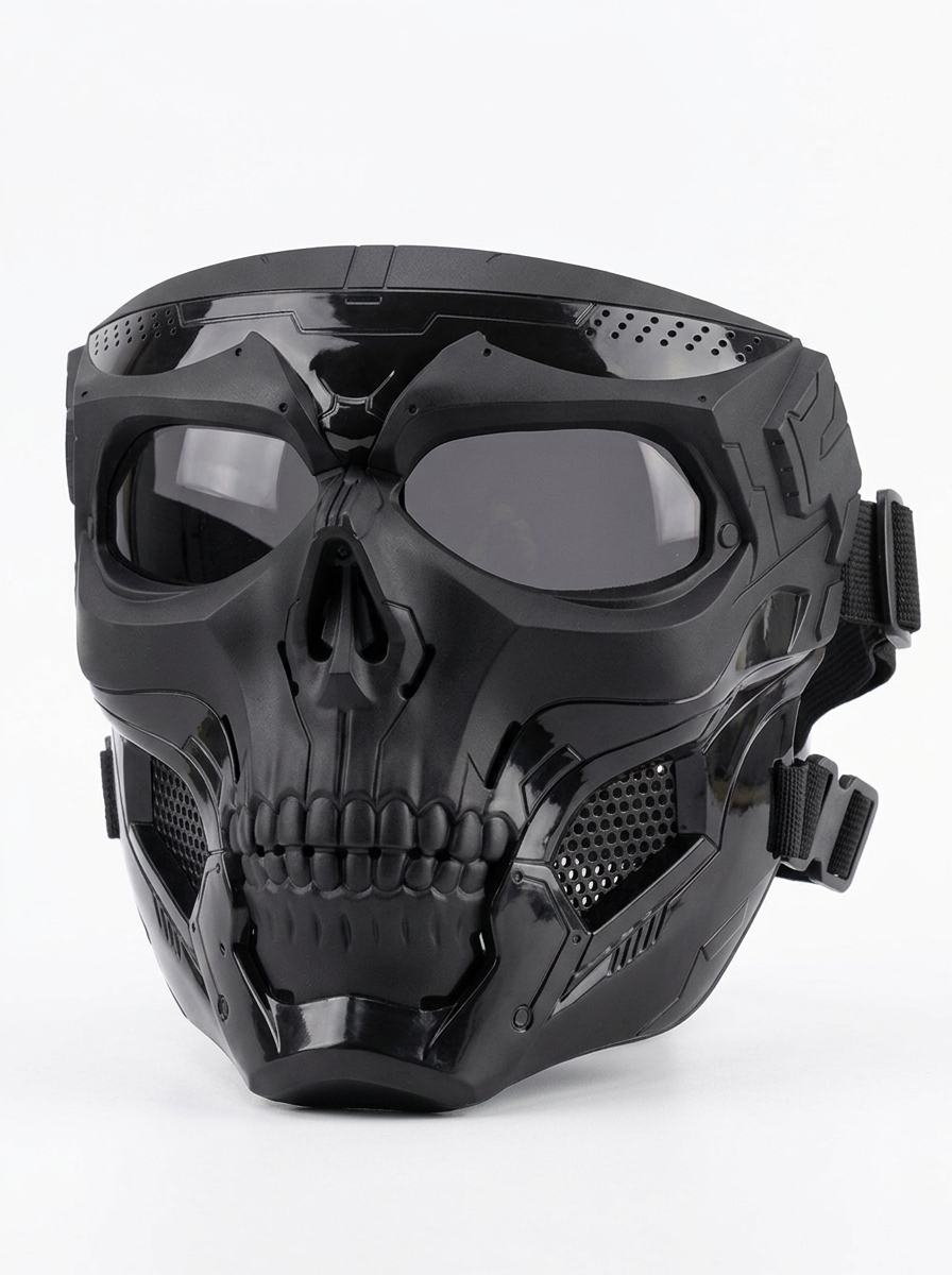 ماسك الشبح المستورد للوجه | قناع الجمجمة Ghost Mask للدراجات والموتوسيكلات – كينجو مارت