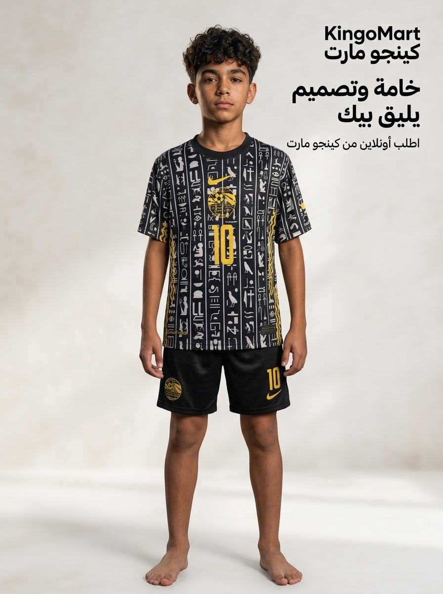 طقم منتخب مصر النسخة الفرعونية أطفالي وشبابي - كينجو مارت