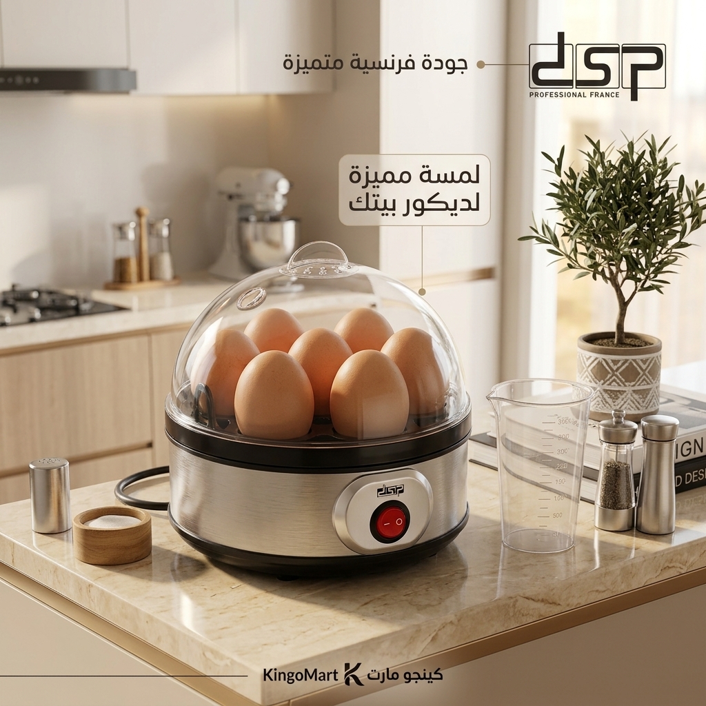سلقاية بيض كهربائية DSP KA5001 – حتى 7 بيضات | KingoMart