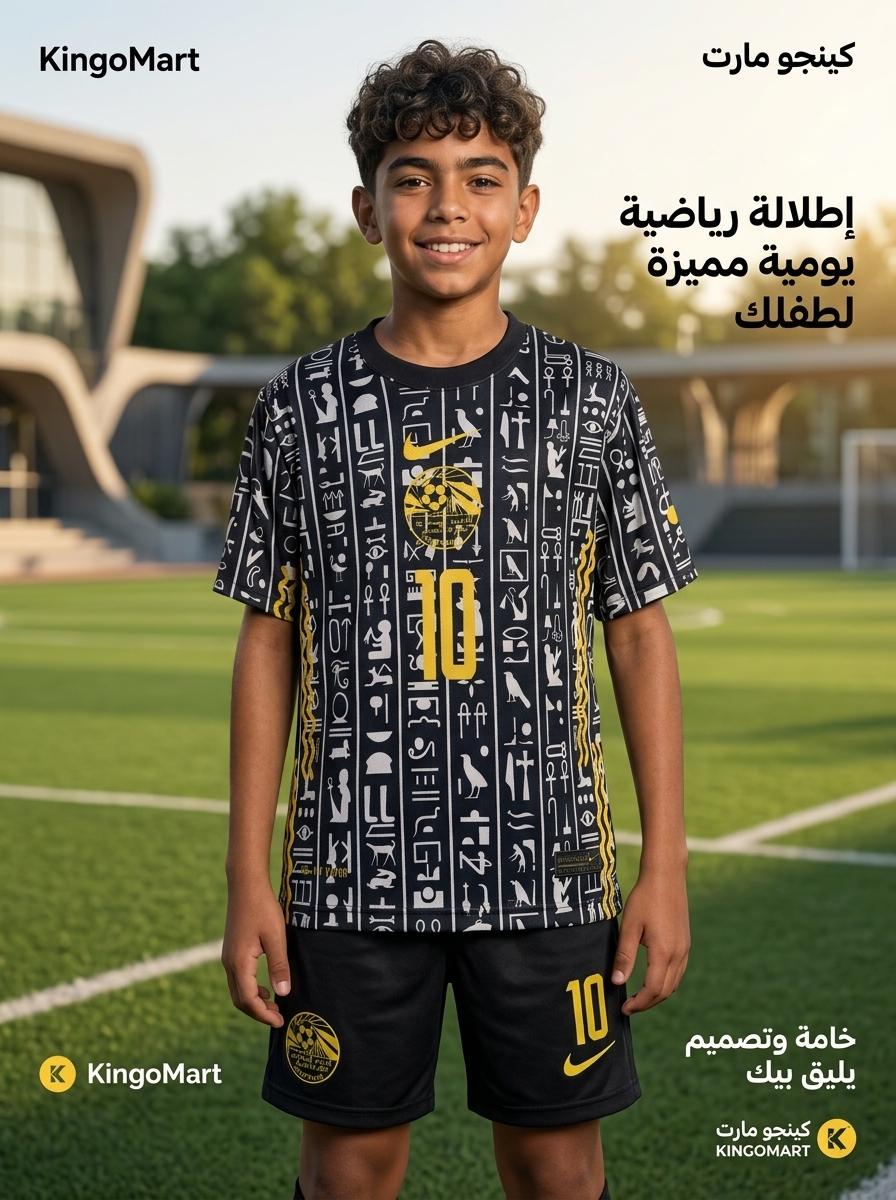 طقم منتخب مصر النسخة الفرعونية أطفالي وشبابي - كينجو مارت
