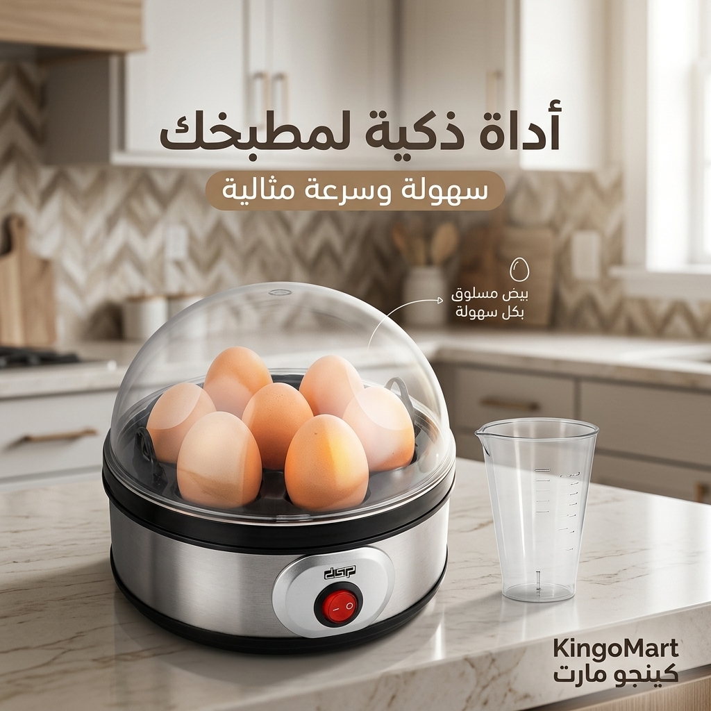 سلقاية بيض كهربائية DSP KA5001 – حتى 7 بيضات | KingoMart