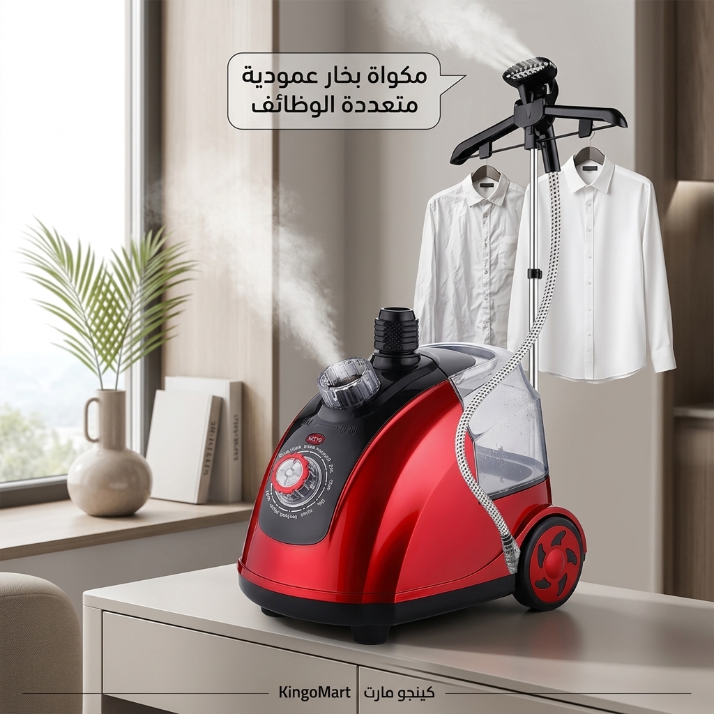 مكواة بخار عمودية للملابس Clatronic بقدرة 1800 واط - كينجو الأردن