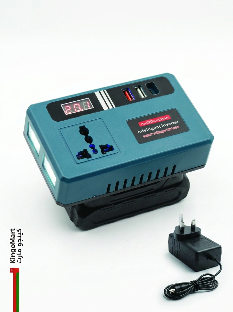 محول طاقة للسيارة ومصدر طاقة محمول بطارية ليثيوم 7500mAh بتحويل 12V إلى 220V - كينجو عُمان