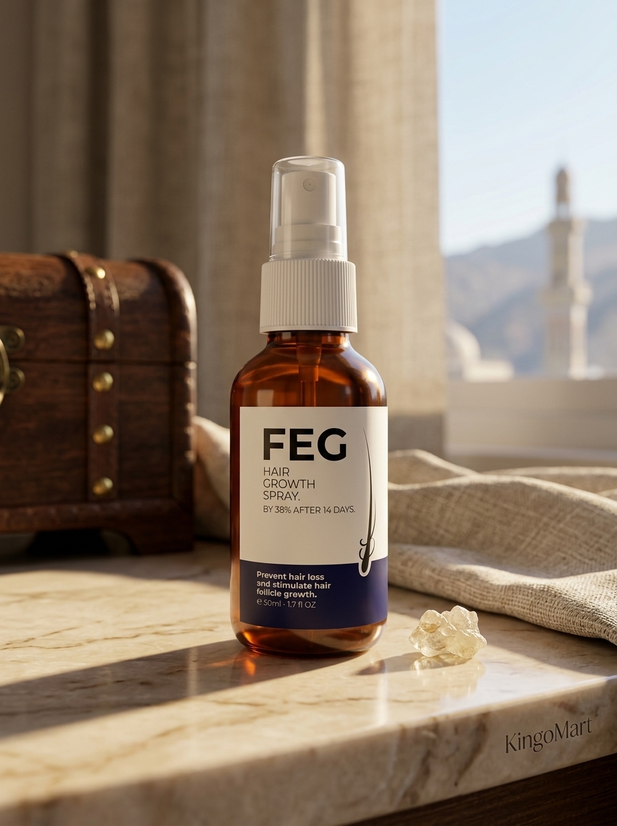 بخاخ FEG الأمريكي لإنبات الشعر وتكثيف اللحية وتعبئة الفراغات