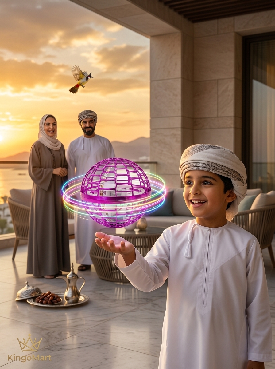 لعبة الكرة الطائرة السحرية المضيئة بوميرانج للأطفال قابلة للشحن USB