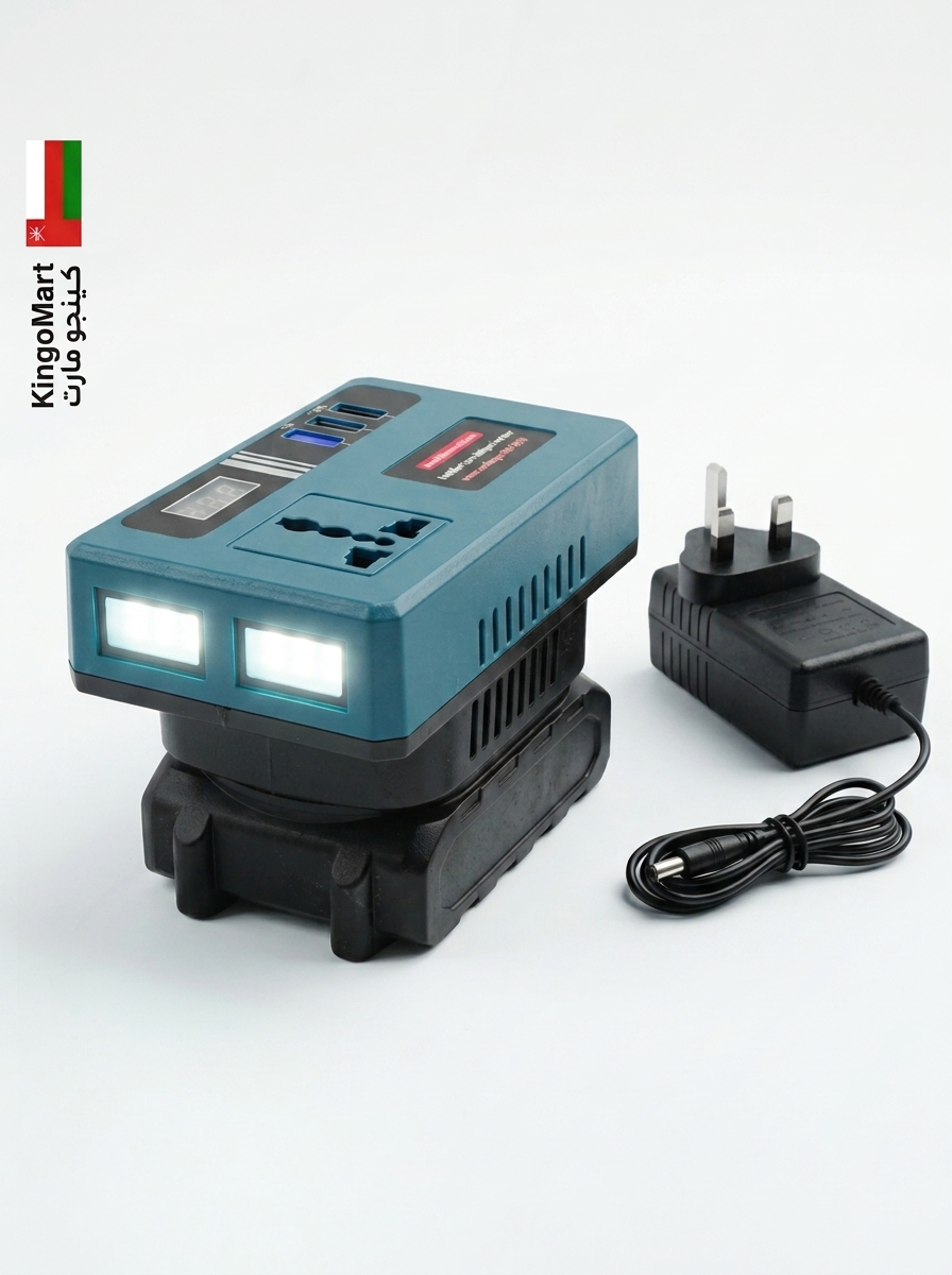 محول طاقة للسيارة ومصدر طاقة محمول بطارية ليثيوم 7500mAh بتحويل 12V إلى 220V - كينجو عُمان