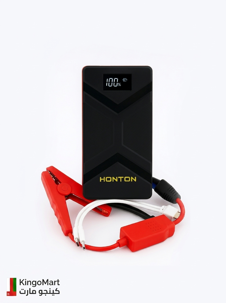 شاحن بطارية السيارة للطوارئ وباور بانك HONTON سعة 12000mAh - كينجو عُمان